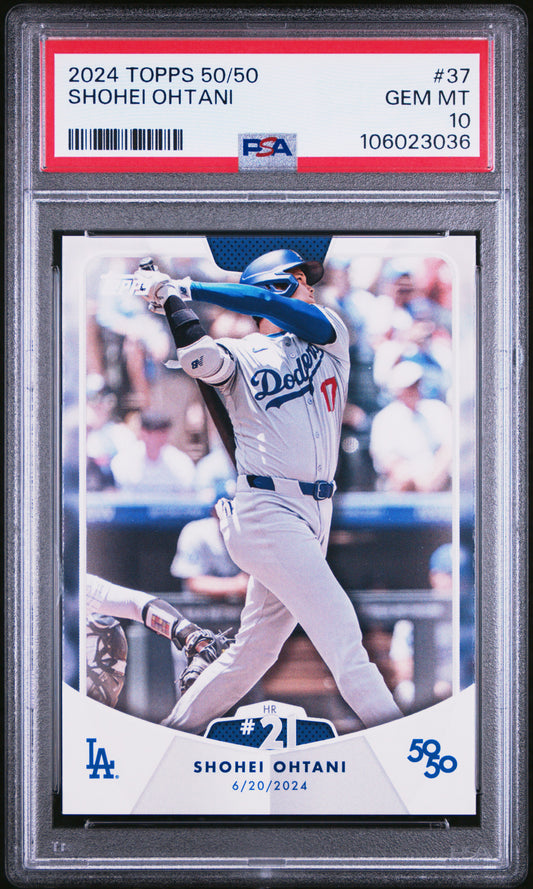 2024 Topps 50/50 Shohei Ohtani #37 Shohei Ohtani PSA 10 106023036