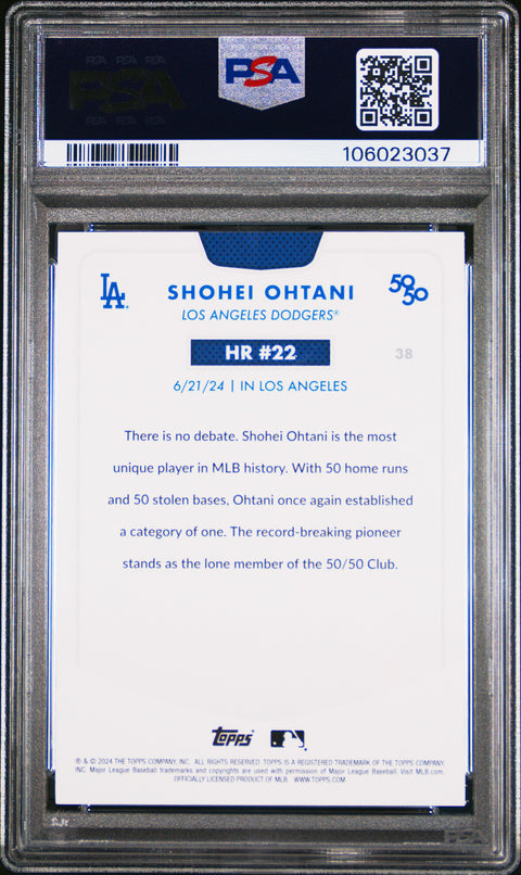 2024 Topps 50/50 Shohei Ohtani #38 Shohei Ohtani PSA 10 106023037