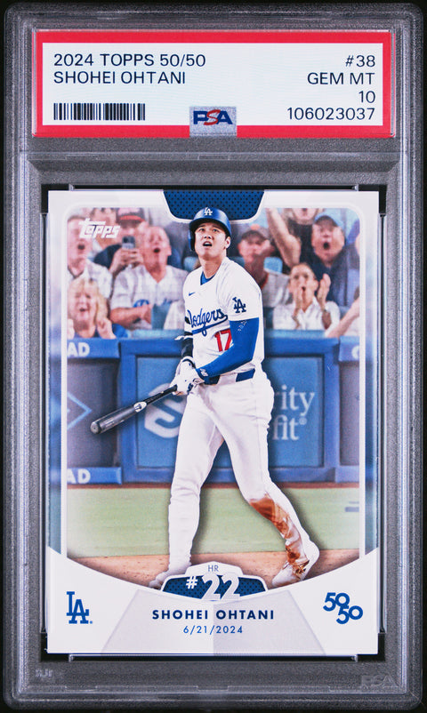 2024 Topps 50/50 Shohei Ohtani #38 Shohei Ohtani PSA 10 106023037