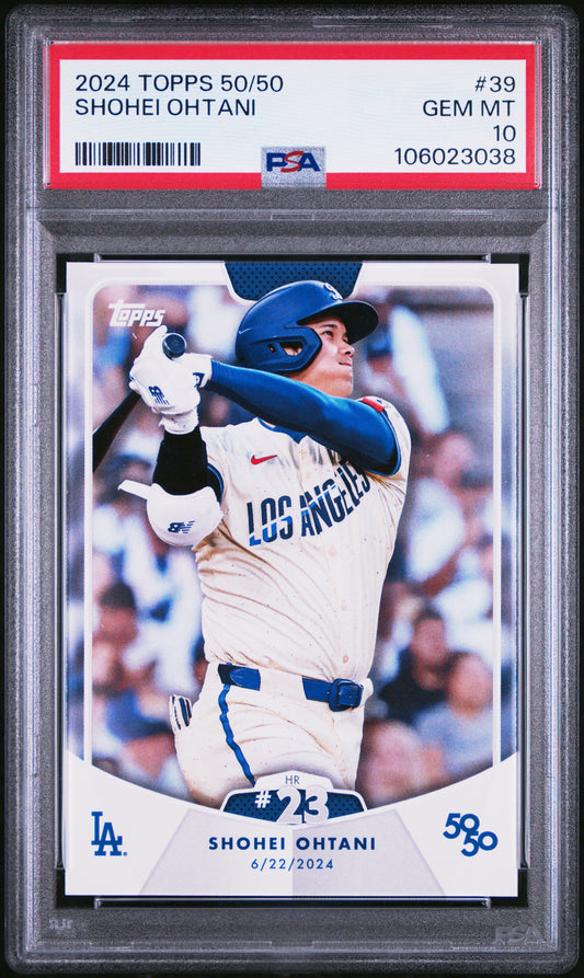 2024 Topps 50/50 Shohei Ohtani #39 Shohei Ohtani PSA 10 106023038