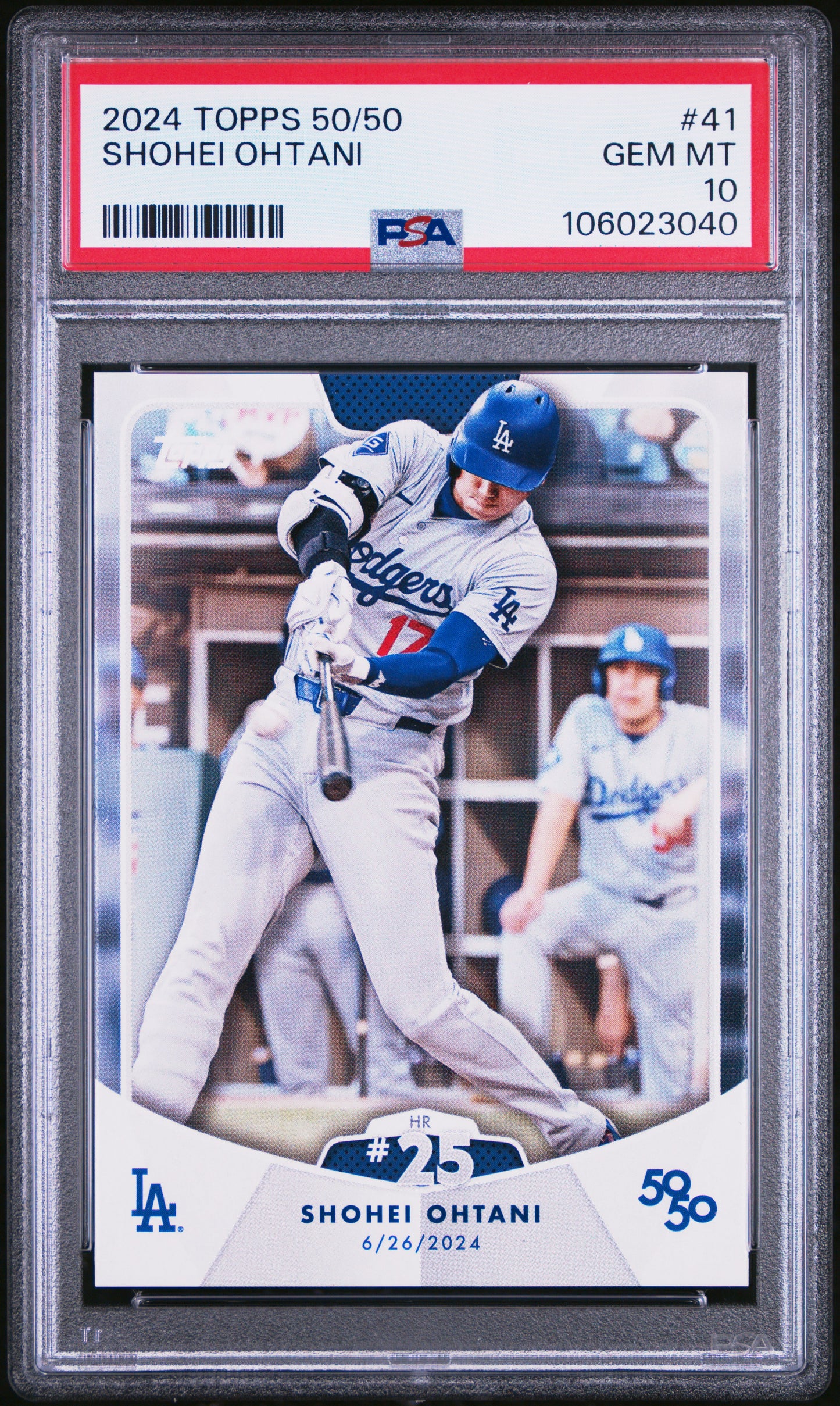 2024 Topps 50/50 Shohei Ohtani #41 Shohei Ohtani PSA 10 106023040