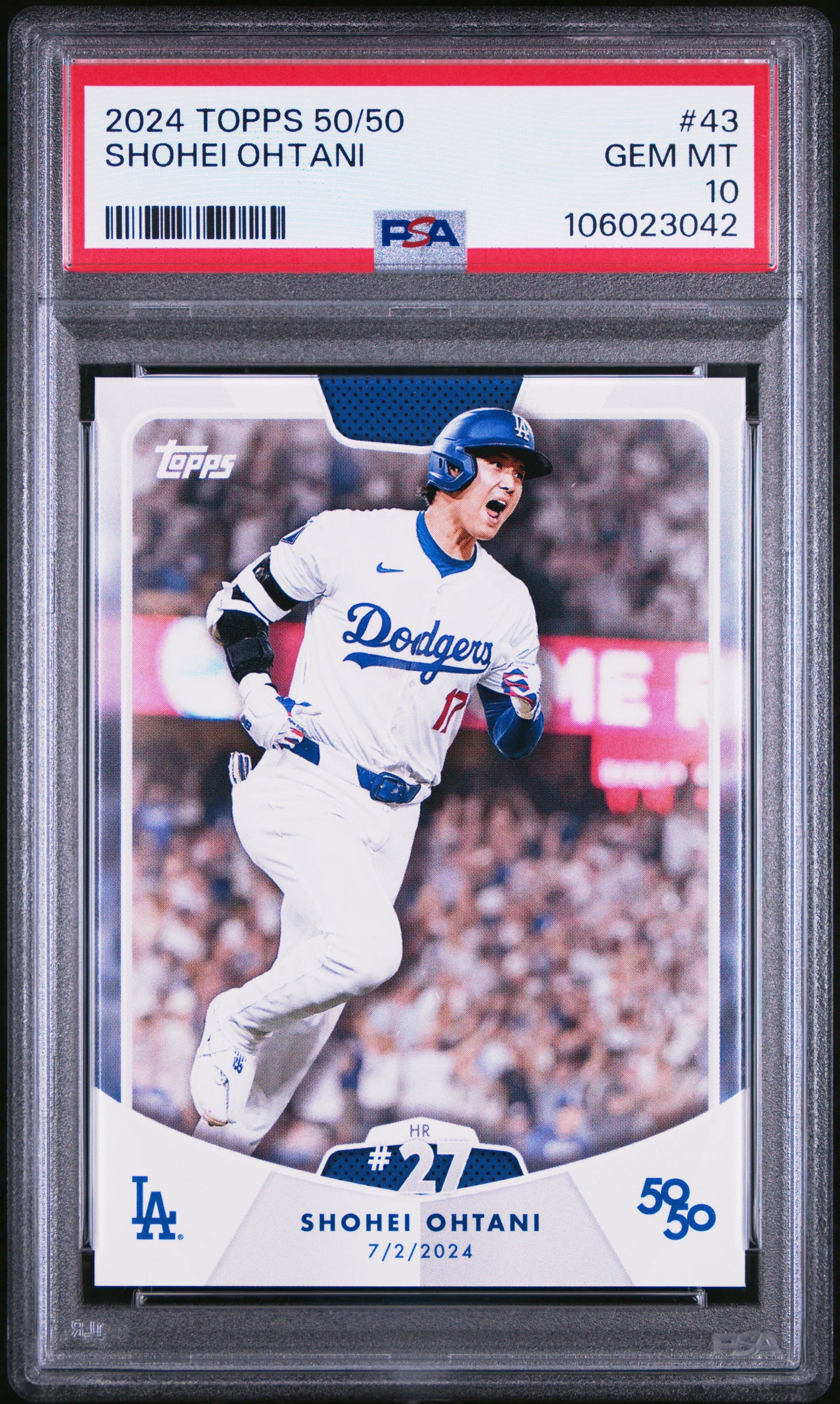 2024 Topps 50/50 Shohei Ohtani #43 Shohei Ohtani PSA 10 106023042
