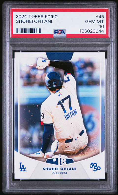 2024 Topps 50/50 Shohei Ohtani #45 Shohei Ohtani PSA 10 106023044