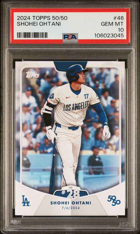 2024 Topps 50/50 Shohei Ohtani #46 Shohei Ohtani PSA 10 106023045