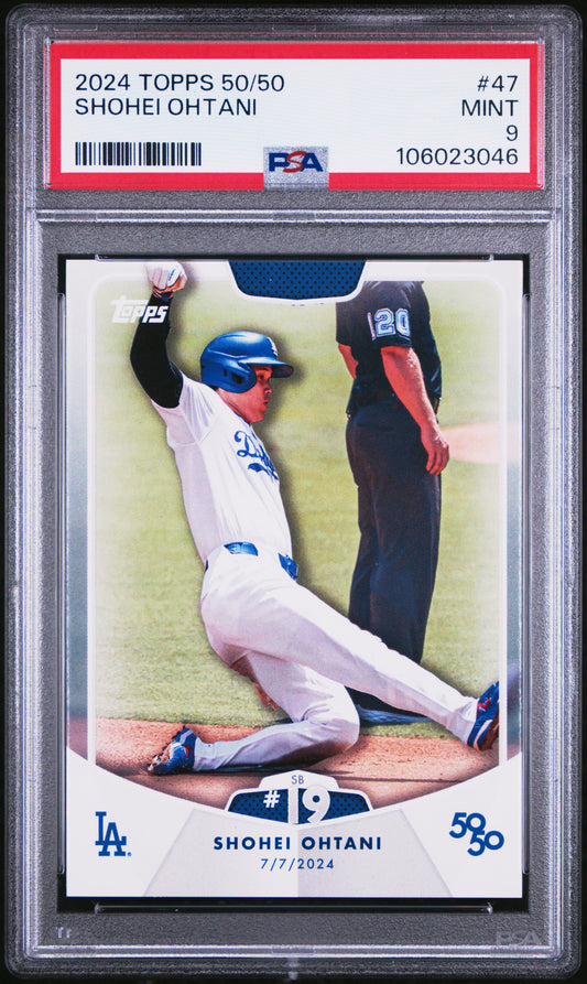 2024 Topps 50/50 Shohei Ohtani #47 Shohei Ohtani PSA 9 106023046