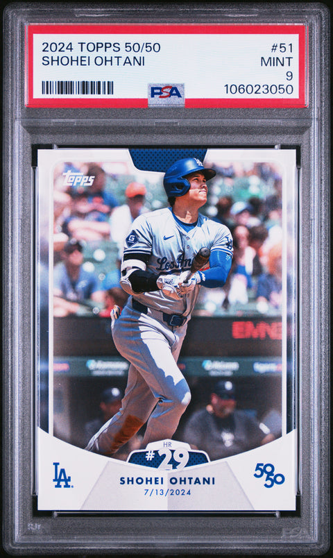 2024 Topps 50/50 Shohei Ohtani #51 Shohei Ohtani PSA 9 106023050