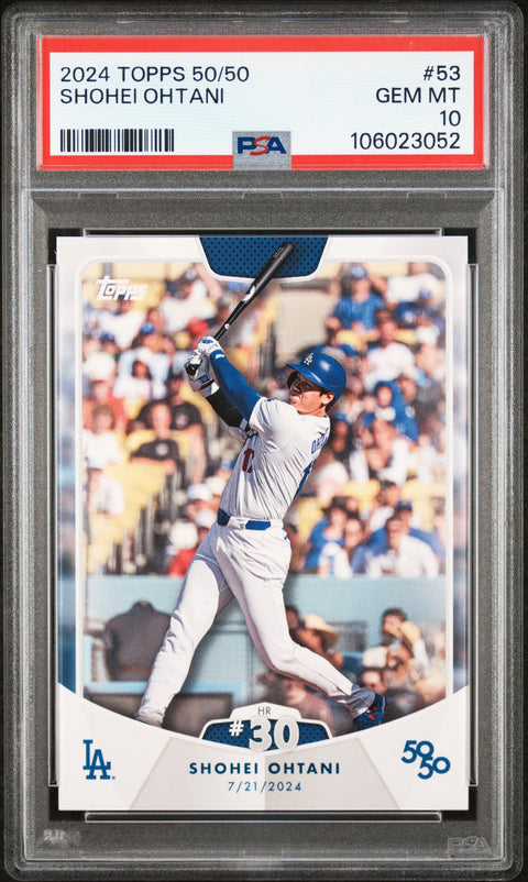 2024 Topps 50/50 Shohei Ohtani #53 Shohei Ohtani PSA 10 106023052