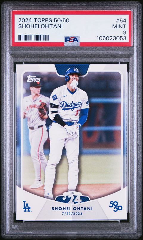 2024 Topps 50/50 Shohei Ohtani #54 Shohei Ohtani PSA 9 106023053