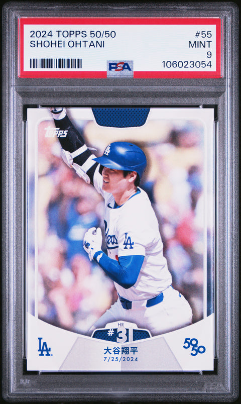2024 Topps 50/50 Shohei Ohtani #55 Shohei Ohtani PSA 9 106023054