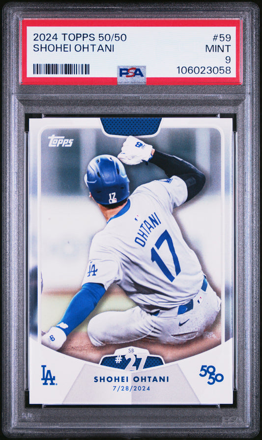 2024 Topps 50/50 Shohei Ohtani #59 Shohei Ohtani PSA 9 106023058