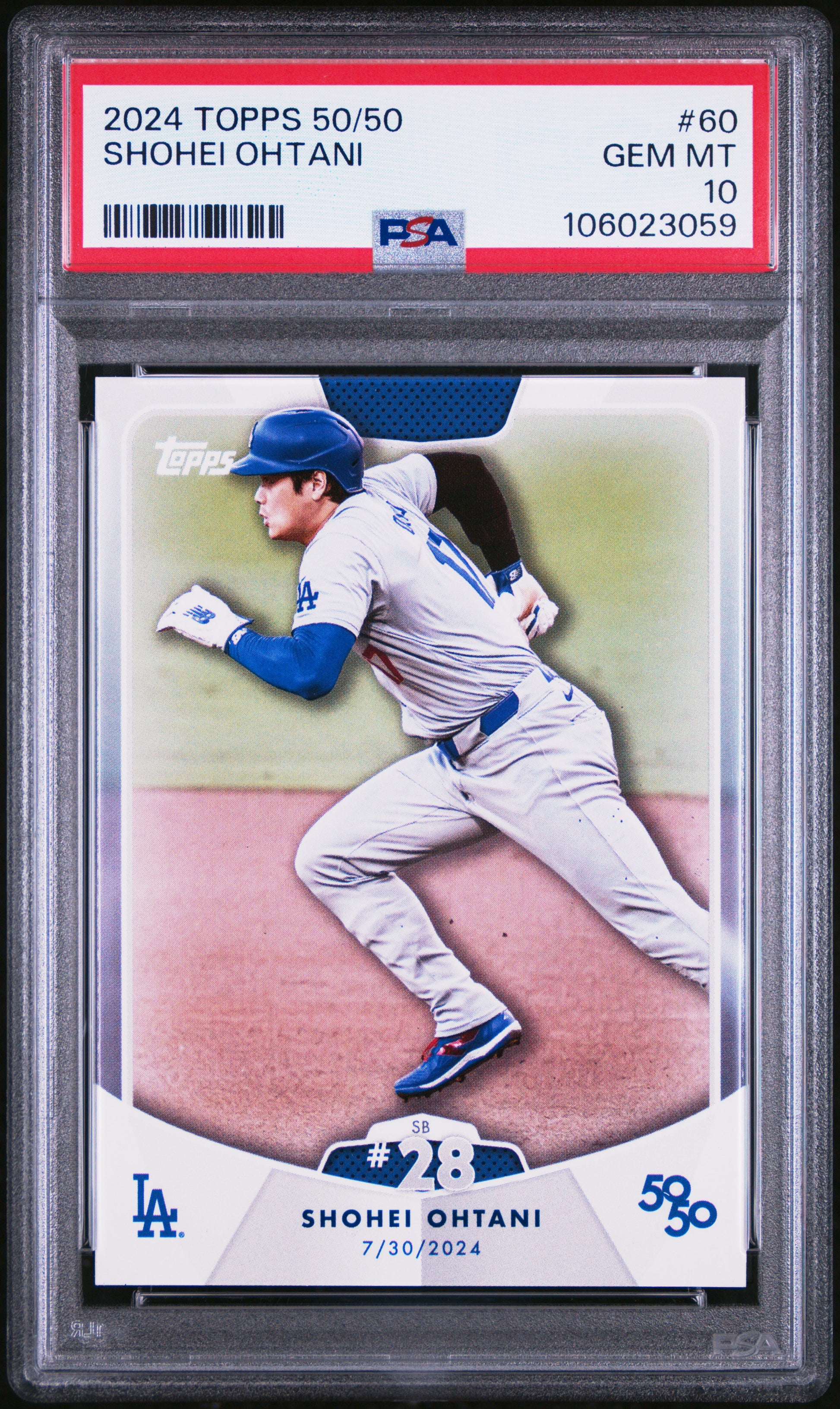 2024 Topps 50/50 Shohei Ohtani #60 Shohei Ohtani PSA 10 106023059