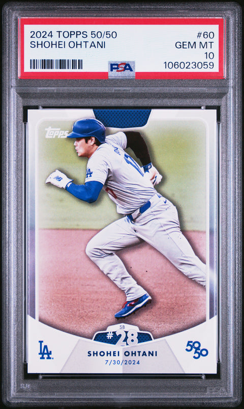 2024 Topps 50/50 Shohei Ohtani #60 Shohei Ohtani PSA 10 106023059