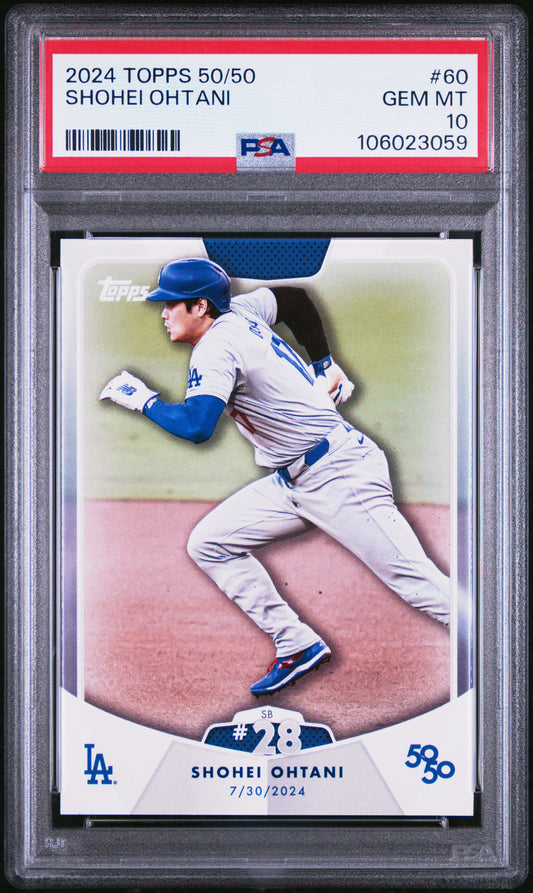 2024 Topps 50/50 Shohei Ohtani #60 Shohei Ohtani PSA 10 106023059