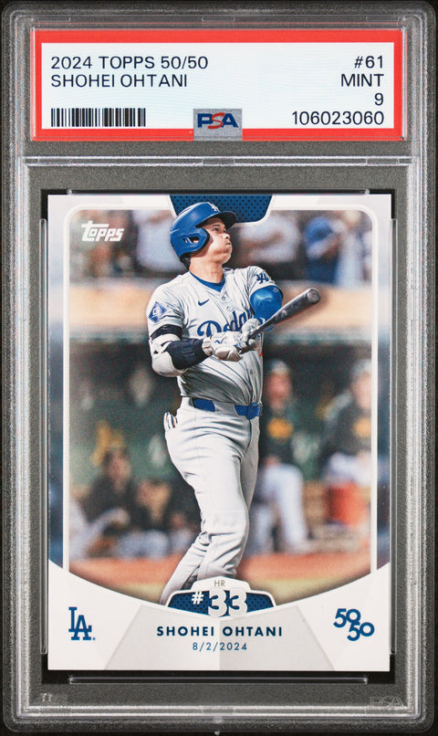 2024 Topps 50/50 Shohei Ohtani #61 Shohei Ohtani PSA 9 106023060