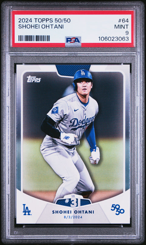 2024 Topps 50/50 Shohei Ohtani #64 Shohei Ohtani PSA 9 106023063