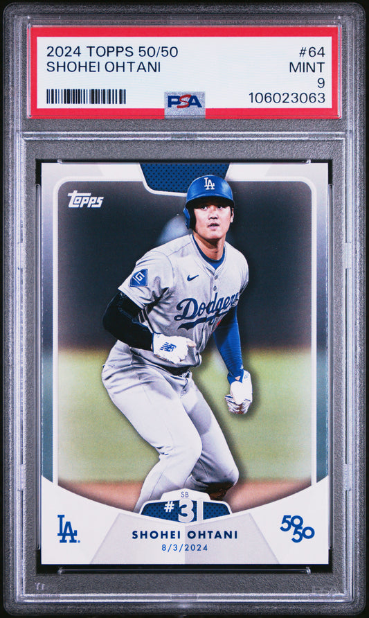 2024 Topps 50/50 Shohei Ohtani #64 Shohei Ohtani PSA 9 106023063
