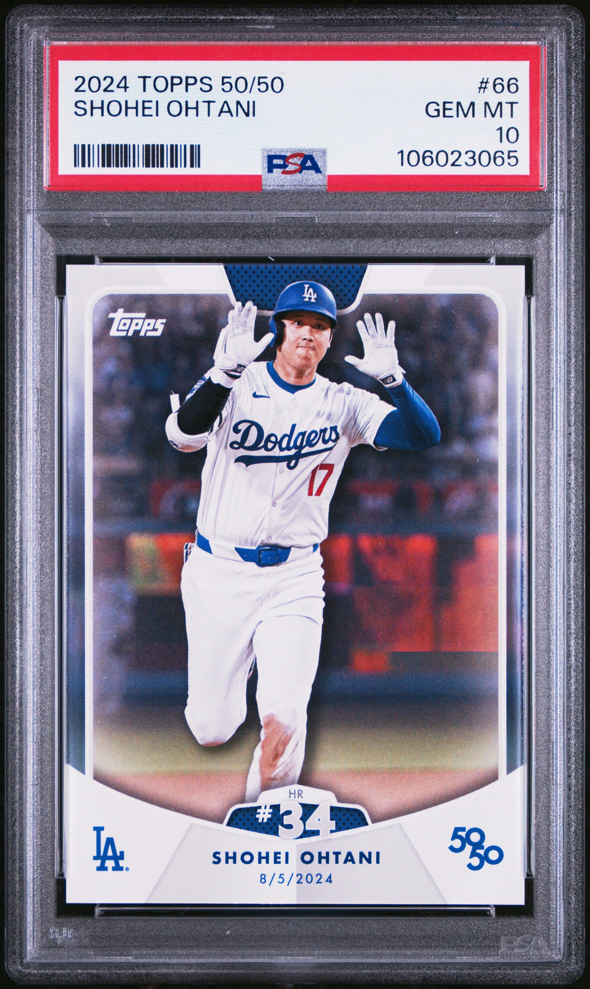 2024 Topps 50/50 Shohei Ohtani #66 Shohei Ohtani PSA 10 106023065
