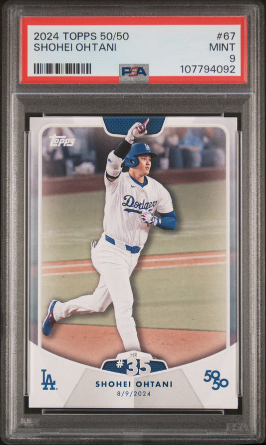2024 Topps 50/50 Shohei Ohtani #67 Shohei Ohtani PSA 9 107794092