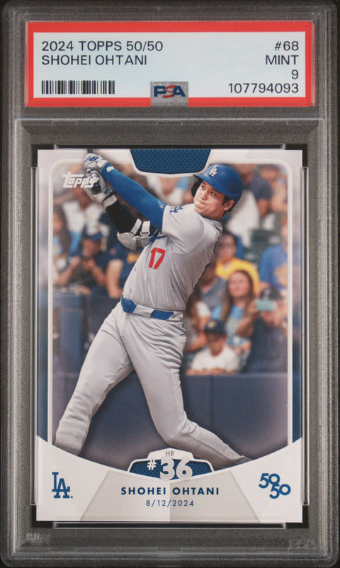 2024 Topps 50/50 Shohei Ohtani #68 Shohei Ohtani PSA 9 107794093