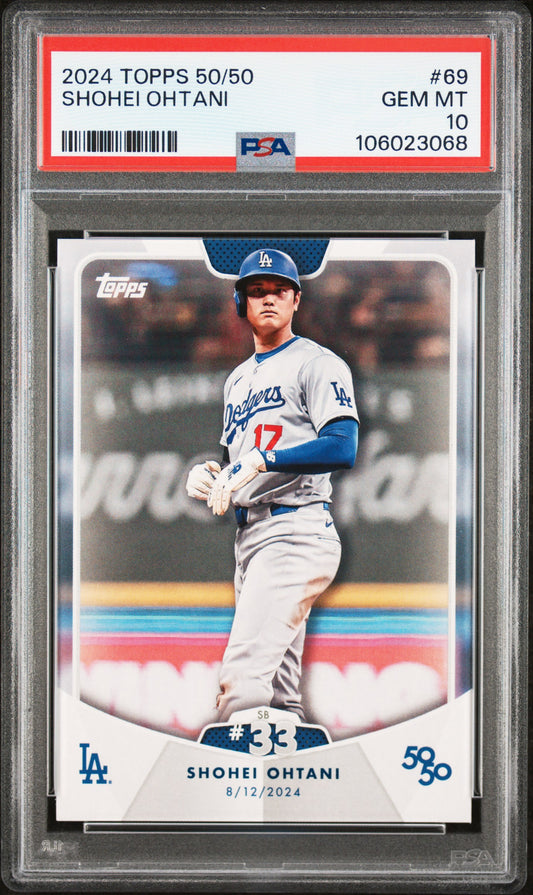 2024 Topps 50/50 Shohei Ohtani #69 Shohei Ohtani PSA 10 106023068