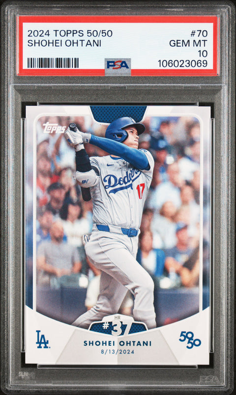 2024 Topps 50/50 Shohei Ohtani #70 Shohei Ohtani PSA 10 106023069