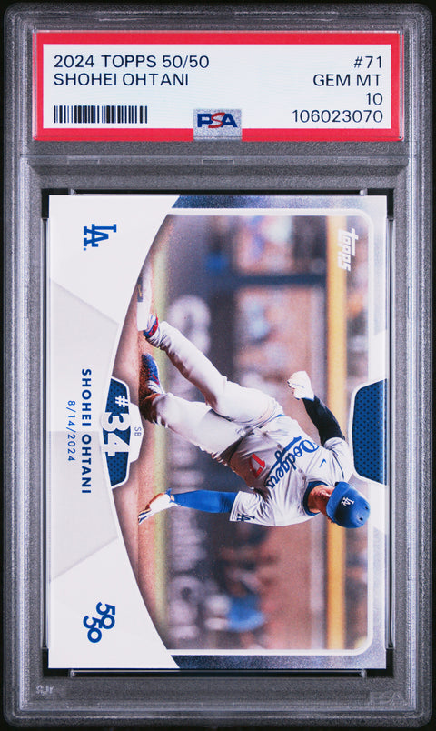 2024 Topps 50/50 Shohei Ohtani #71 Shohei Ohtani PSA 10 106023070
