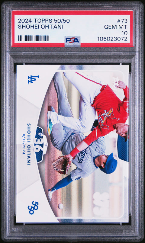2024 Topps 50/50 Shohei Ohtani #73 Shohei Ohtani PSA 10 106023072