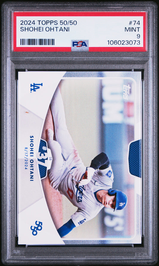 2024 Topps 50/50 Shohei Ohtani #74 Shohei Ohtani PSA 9 106023073