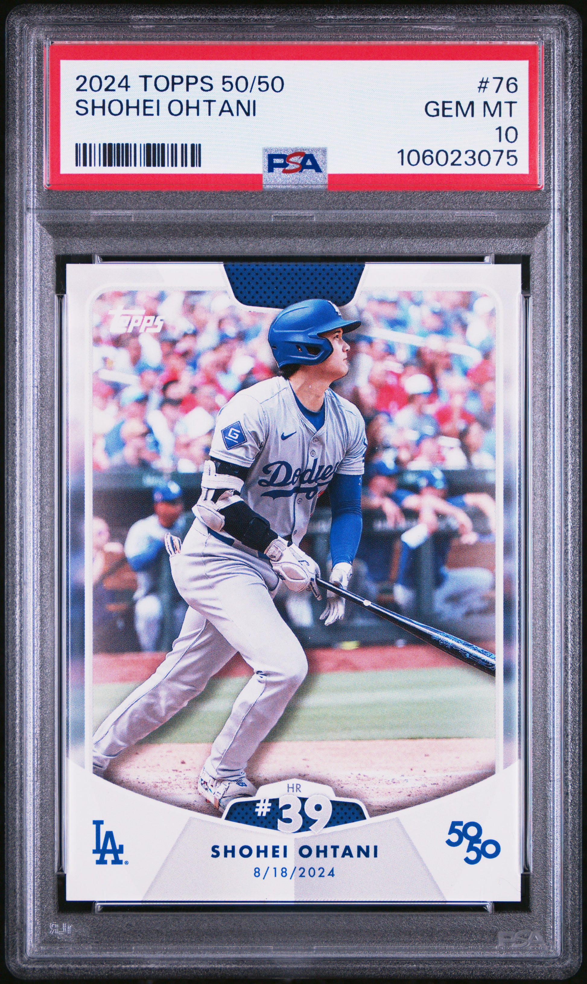 2024 Topps 50/50 Shohei Ohtani #76 Shohei Ohtani PSA 10 106023075