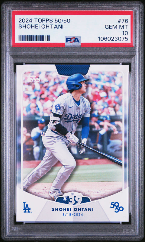 2024 Topps 50/50 Shohei Ohtani #76 Shohei Ohtani PSA 10 106023075