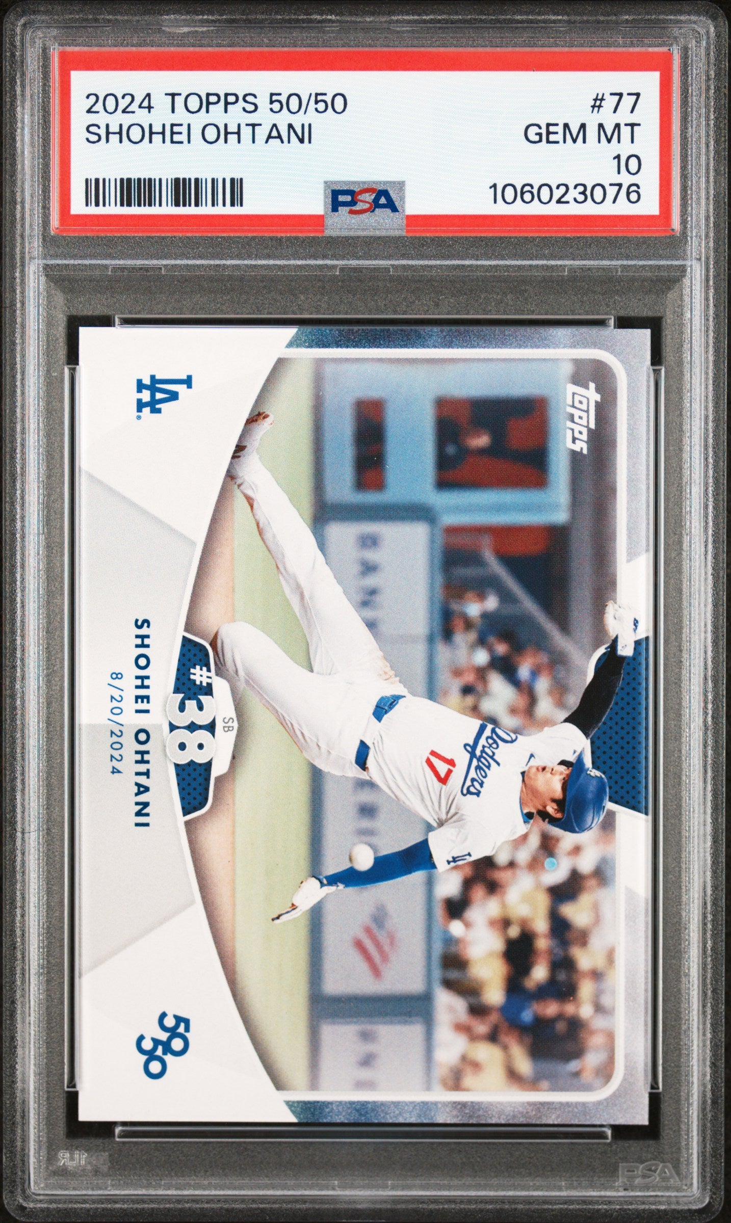 2024 Topps 50/50 Shohei Ohtani #77 Shohei Ohtani PSA 10 106023076