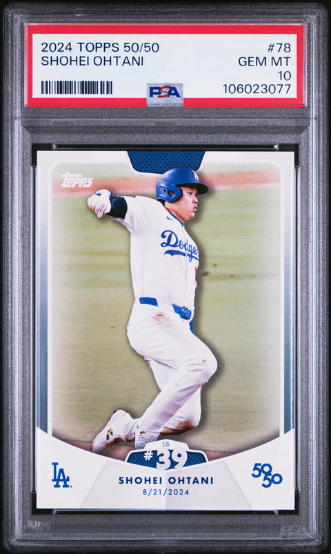 2024 Topps 50/50 Shohei Ohtani #78 Shohei Ohtani PSA 10 106023077