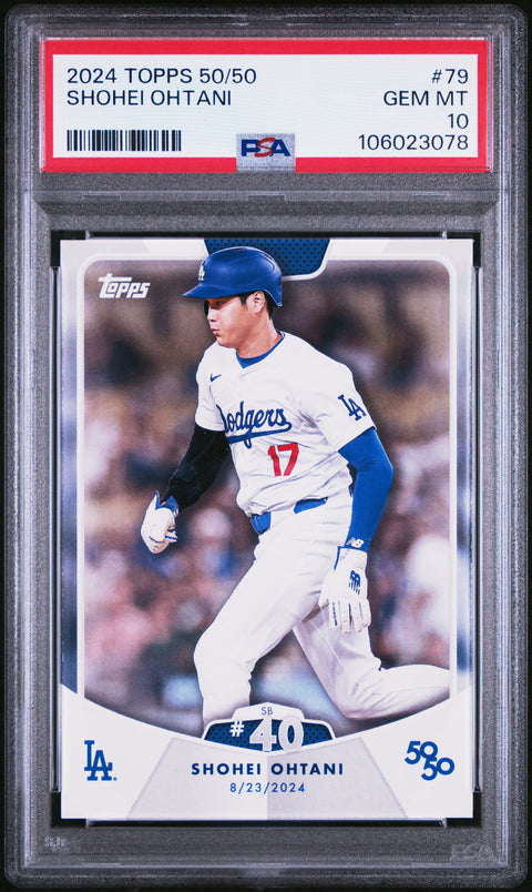 2024 Topps 50/50 Shohei Ohtani #79 Shohei Ohtani PSA 10 106023078