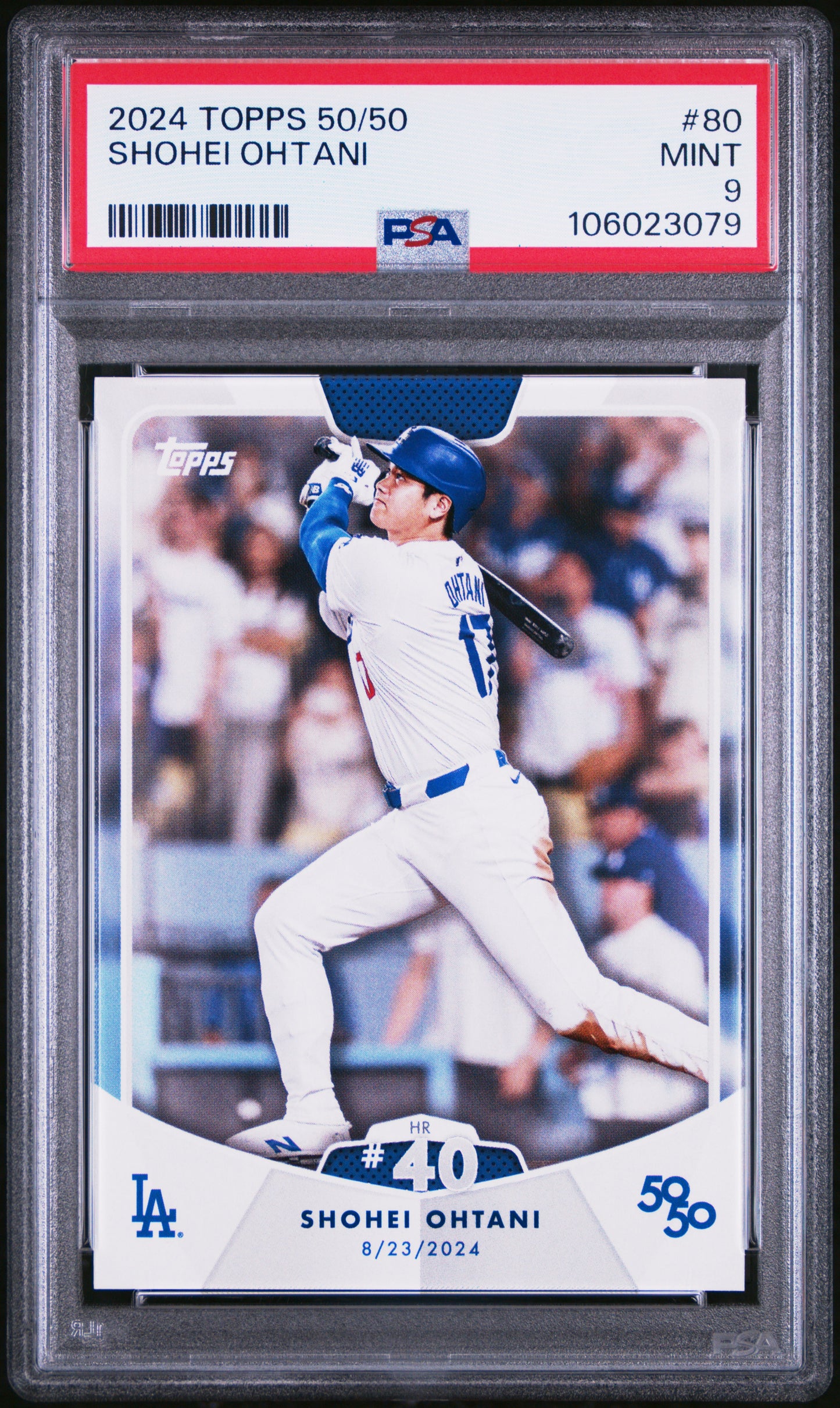 2024 Topps 50/50 Shohei Ohtani #80 Shohei Ohtani PSA 9 106023079