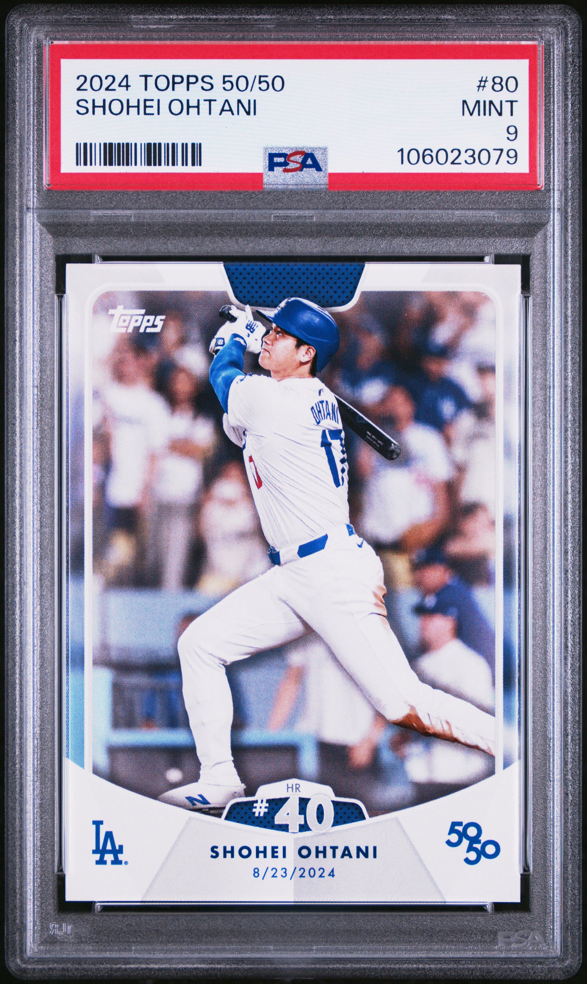 2024 Topps 50/50 Shohei Ohtani #80 Shohei Ohtani PSA 9 106023079