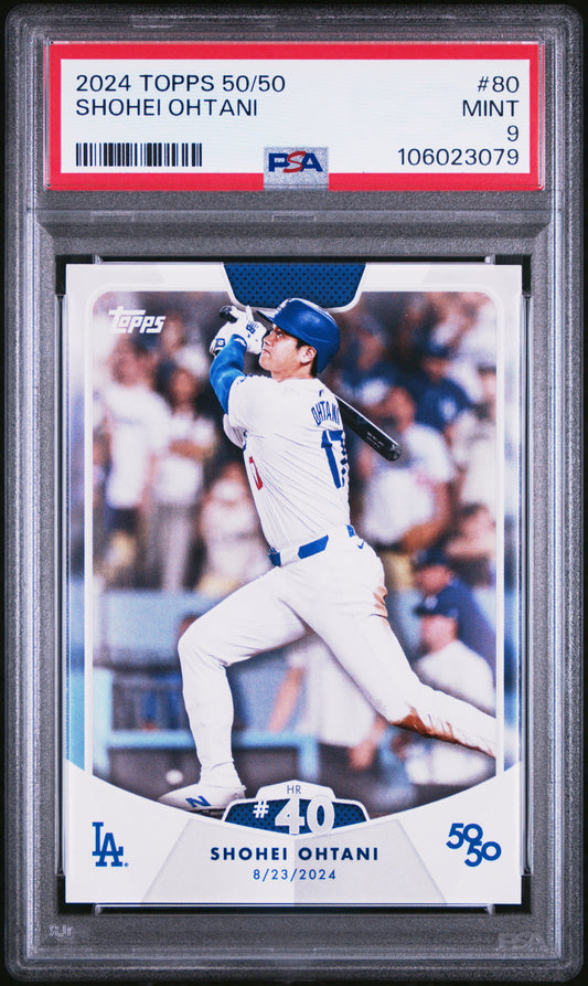 2024 Topps 50/50 Shohei Ohtani #80 Shohei Ohtani PSA 9 106023079