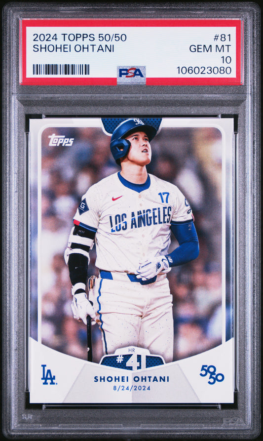 2024 Topps 50/50 Shohei Ohtani #81 Shohei Ohtani PSA 10 106023080