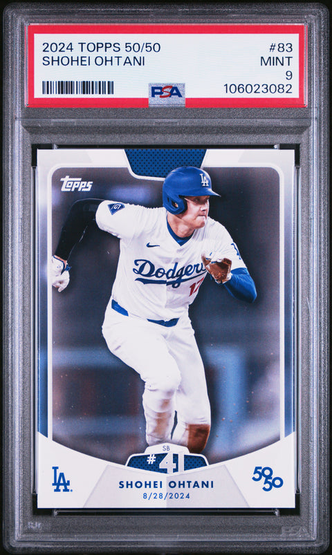 2024 Topps 50/50 Shohei Ohtani #83 Shohei Ohtani PSA 9 106023082