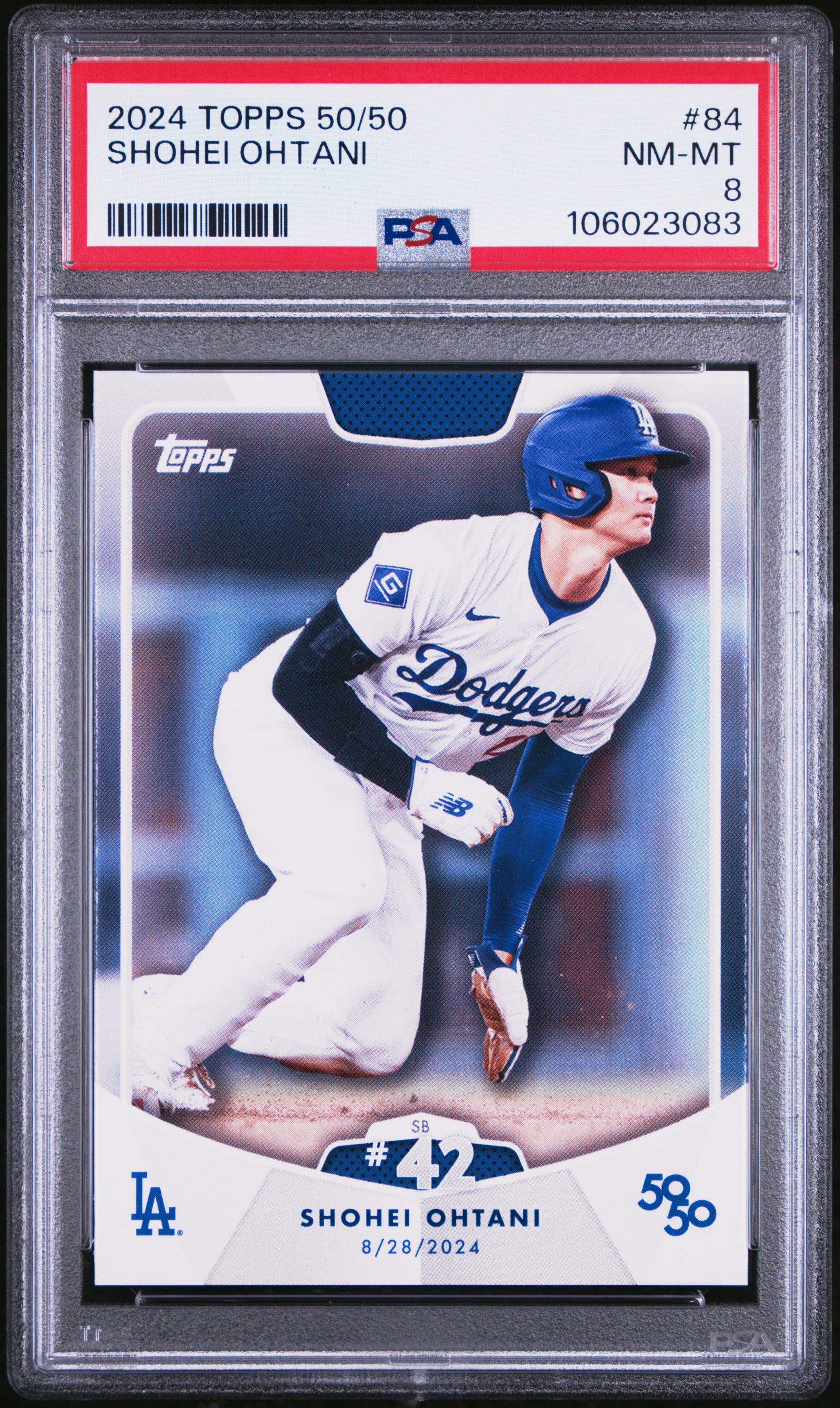 2024 Topps 50/50 Shohei Ohtani #84 Shohei Ohtani PSA 8 106023083