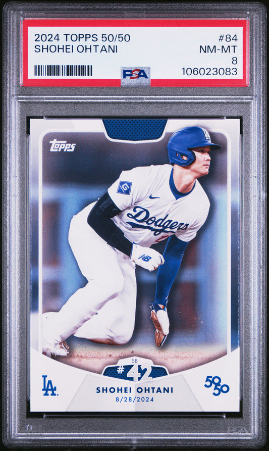 2024 Topps 50/50 Shohei Ohtani #84 Shohei Ohtani PSA 8 106023083