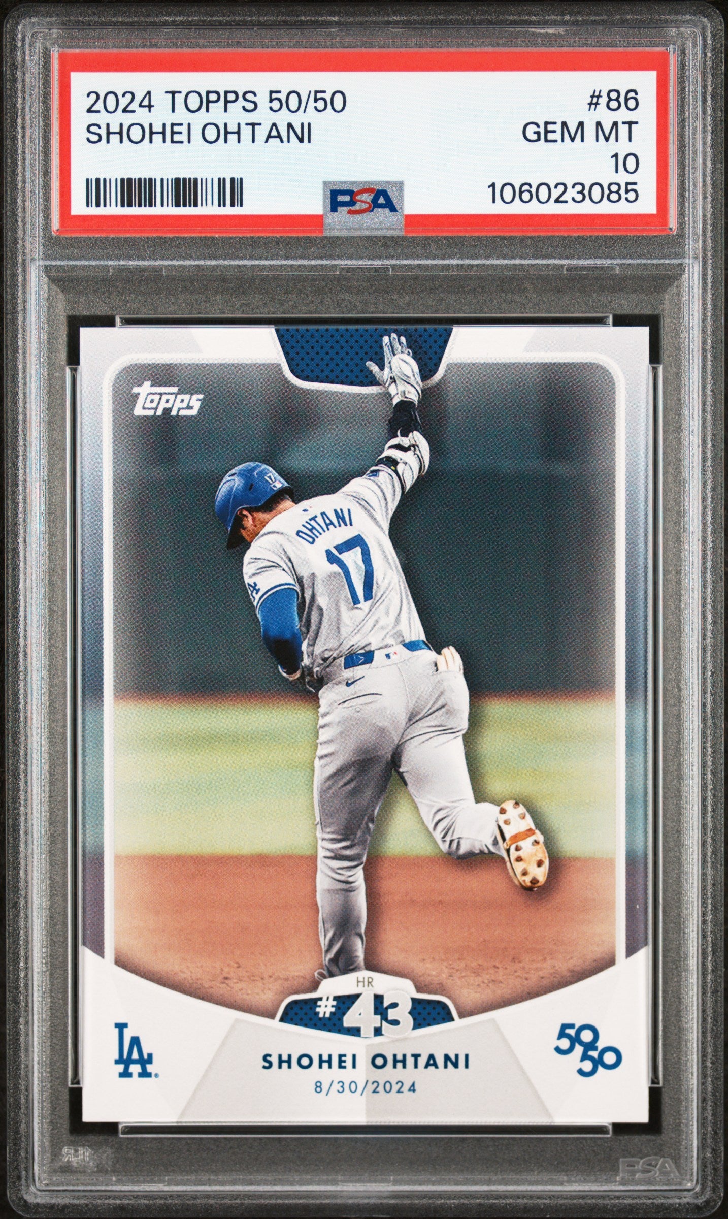 2024 Topps 50/50 Shohei Ohtani #86 Shohei Ohtani PSA 10 106023085