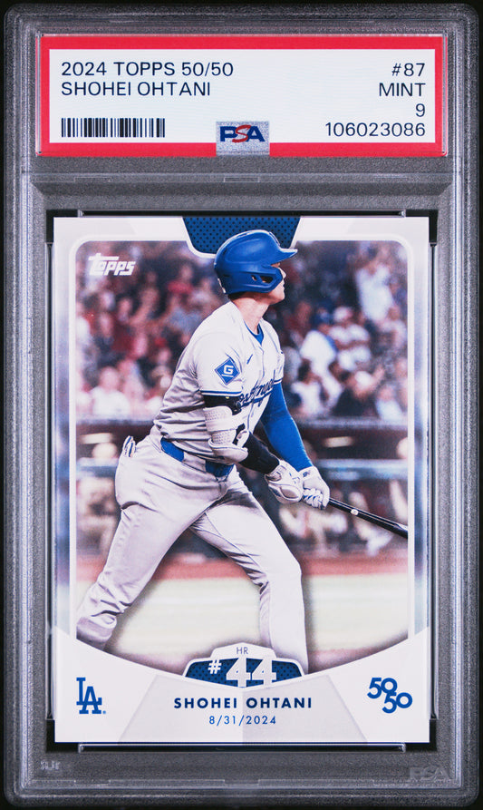 2024 Topps 50/50 Shohei Ohtani #87 Shohei Ohtani PSA 9 106023086