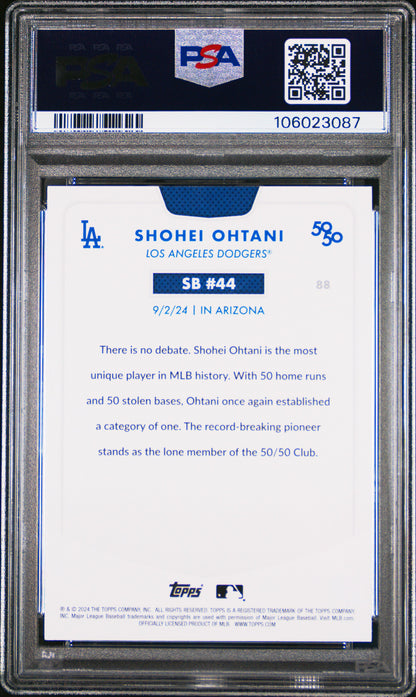 2024 Topps 50/50 Shohei Ohtani #88 Shohei Ohtani PSA 9 106023087