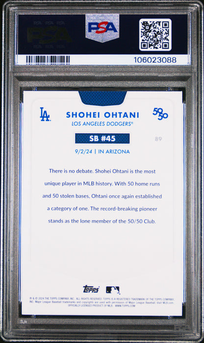 2024 Topps 50/50 Shohei Ohtani #89 Shohei Ohtani PSA 9 106023088