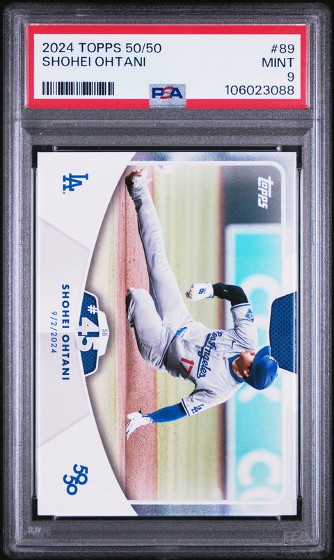 2024 Topps 50/50 Shohei Ohtani #89 Shohei Ohtani PSA 9 106023088