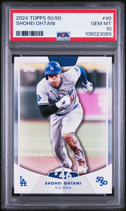 2024 Topps 50/50 Shohei Ohtani #90 Shohei Ohtani PSA 10 106023089