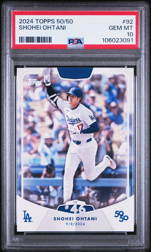 2024 Topps 50/50 Shohei Ohtani #92 Shohei Ohtani PSA 10 106023091