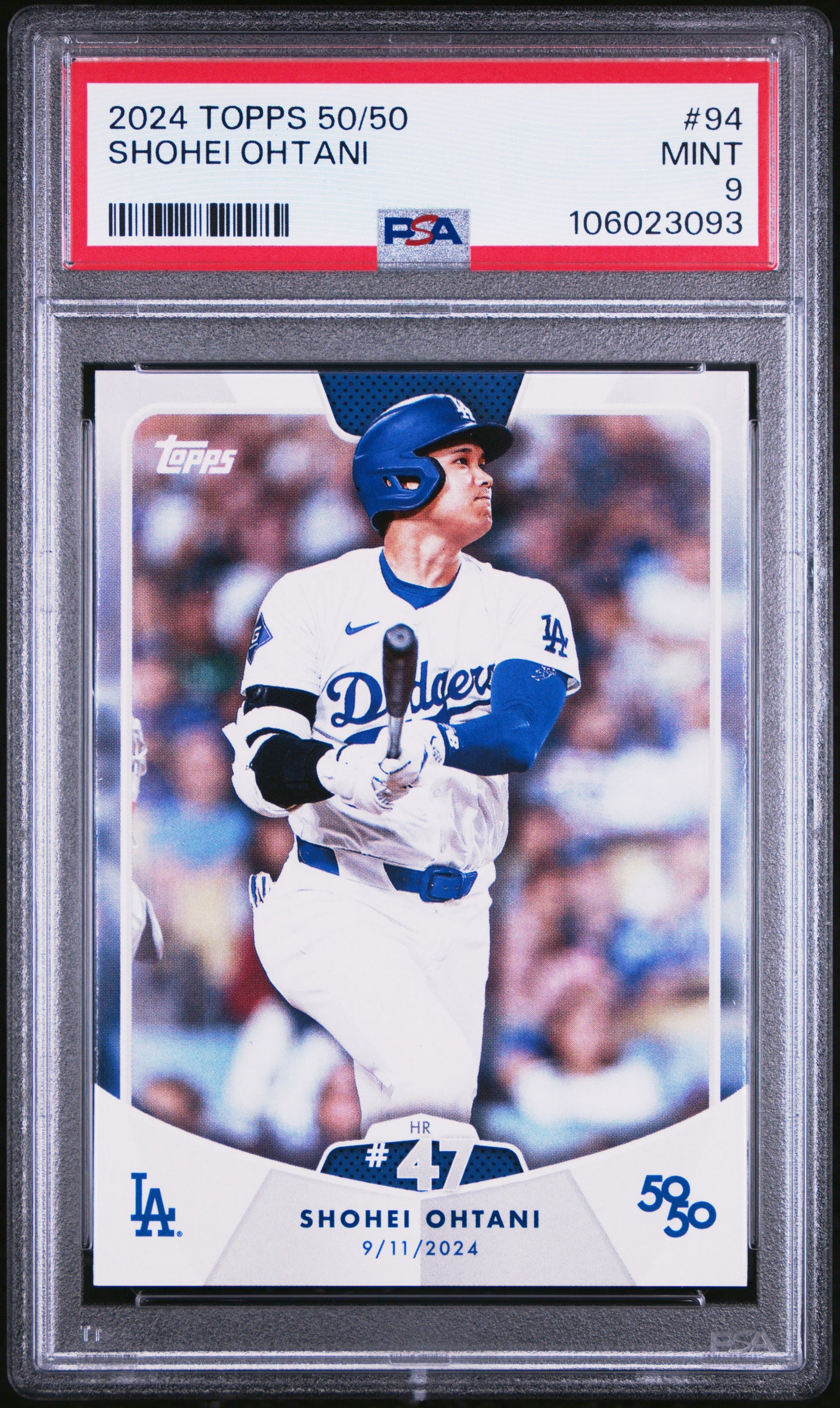 2024 Topps 50/50 Shohei Ohtani #94 Shohei Ohtani PSA 9 106023093