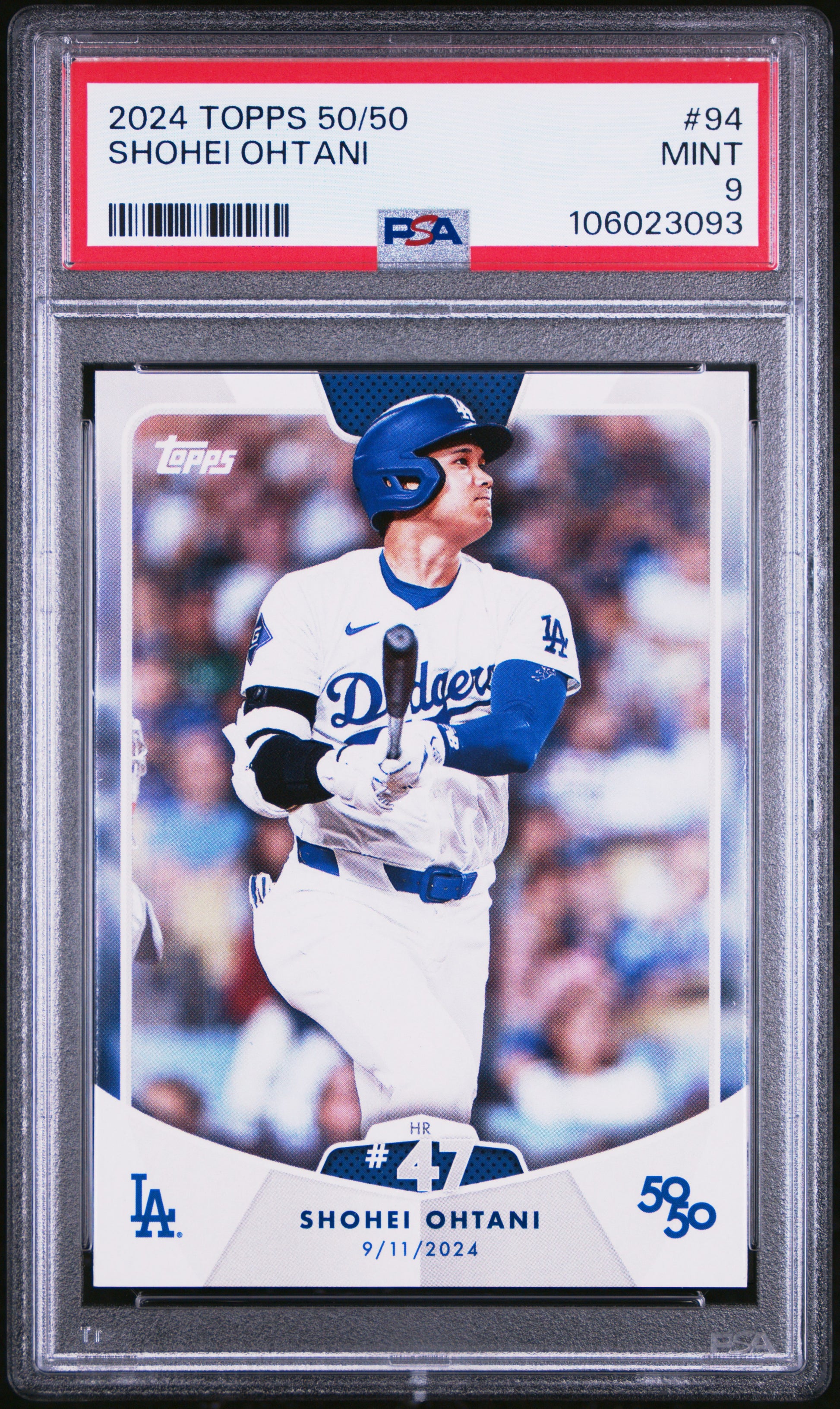 2024 Topps 50/50 Shohei Ohtani #94 Shohei Ohtani PSA 9 106023093
