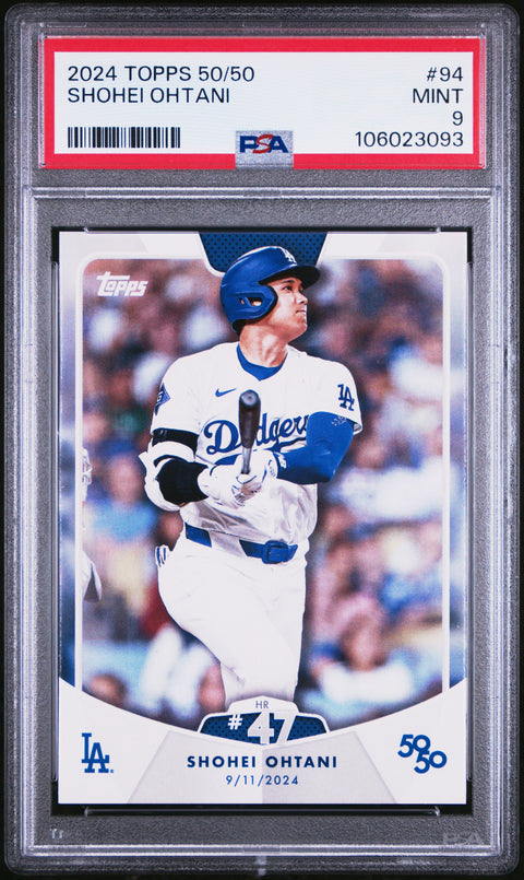 2024 Topps 50/50 Shohei Ohtani #94 Shohei Ohtani PSA 9 106023093